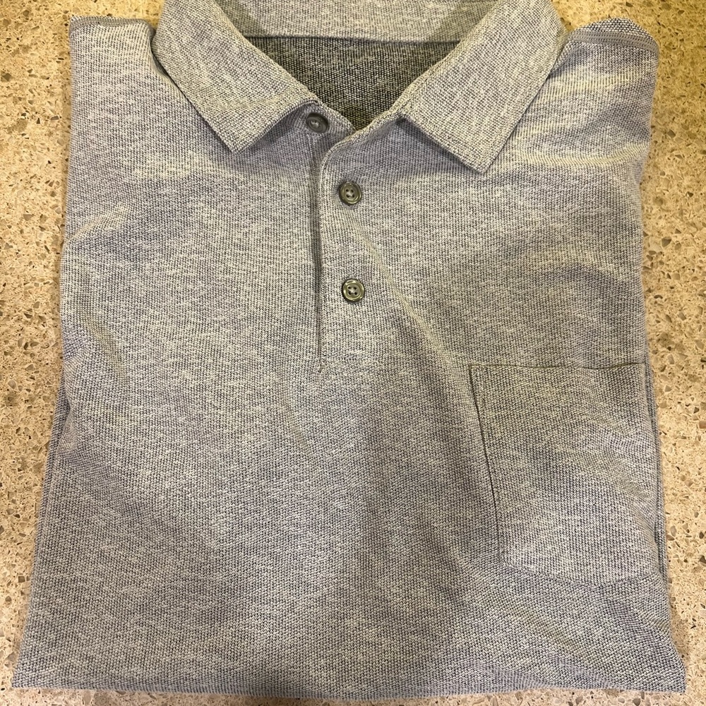 Mens Performance Polo gray